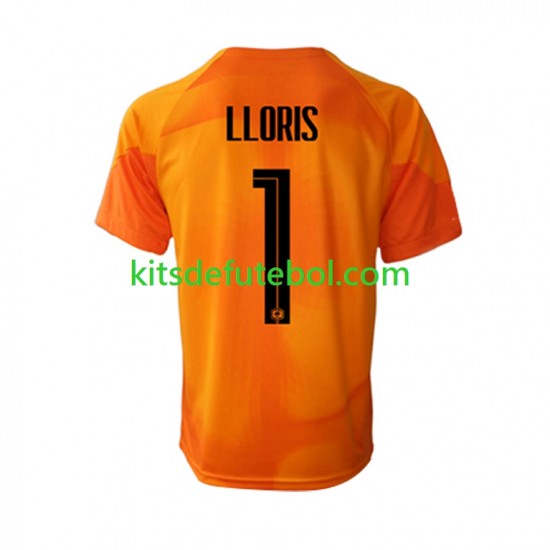 Camisola de Guarda-redes Seleção da Francesa Hugo Lloris 1 Homem Equipamento alternativo Mundial 2022 Mangas Curtas