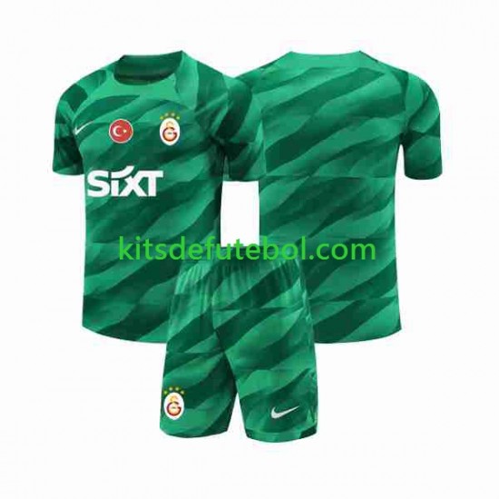 Camisola de Guarda-redes Galatasaray Criança Equipamento principal 2023-2024 Mangas Curtas