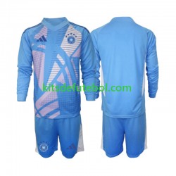 Camisola de Guarda-redes Seleção da Alemã Criança Quarto equipamento 2024-2025 Mangas Compridas