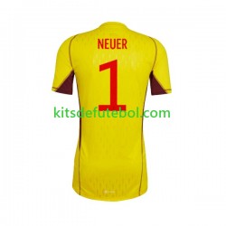 Camisola de Guarda-redes Seleção da Alemã Manuel Neuer 1 Homem Equipamento alternativo Mundial 2022 Mangas Curtas