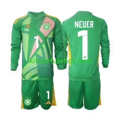 Camisola de Guarda-redes Seleção da Alemã Manuel Neuer 1 Criança Terceiro equipamento 2024-2025 Mangas Compridas