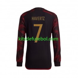 Camisola Seleção da Alemã Havertz 7 Homem Equipamento alternativo Mundial 2022 Mangas Compridas