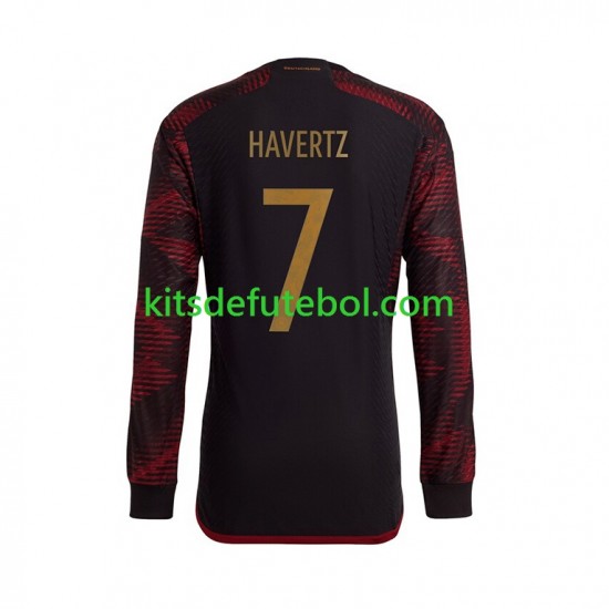 Camisola Seleção da Alemã Havertz 7 Homem Equipamento alternativo Mundial 2022 Mangas Compridas