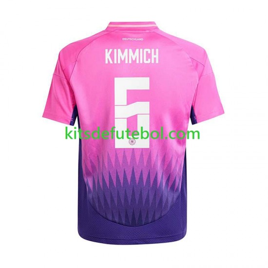 Camisola Seleção da Alemã Kimmich 6 Homem Equipamento alternativo Europeu 2024 Mangas Curtas