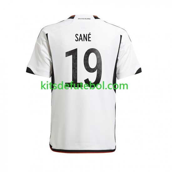 Camisola Seleção da Alemã Sane 19 Homem Equipamento principal Mundial 2022 Mangas Curtas