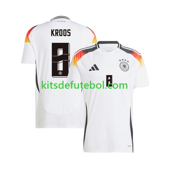 Camisola Seleção da Alemã Toni Kroos 8 Homem Equipamento principal Europeu 2024 Mangas Curtas