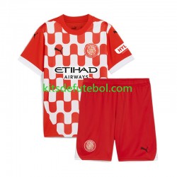 Camisola Girona Criança Equipamento principal 2024-2025 Mangas Curtas