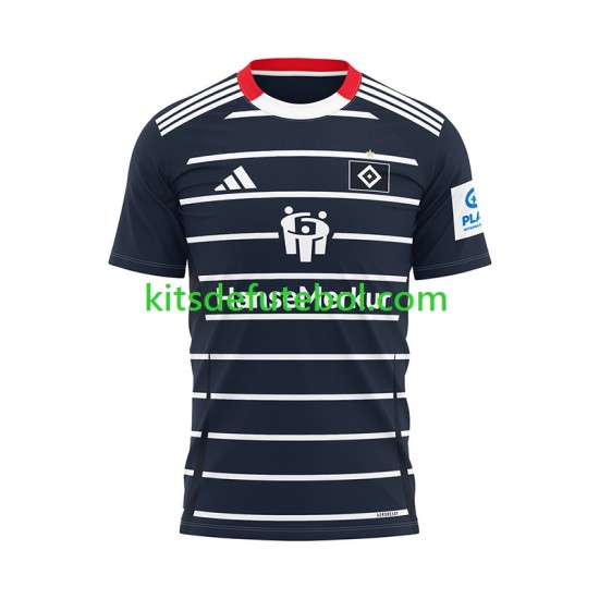 Camisola Hamburger SV Homem Equipamento alternativo 2024-2025 Mangas Curtas