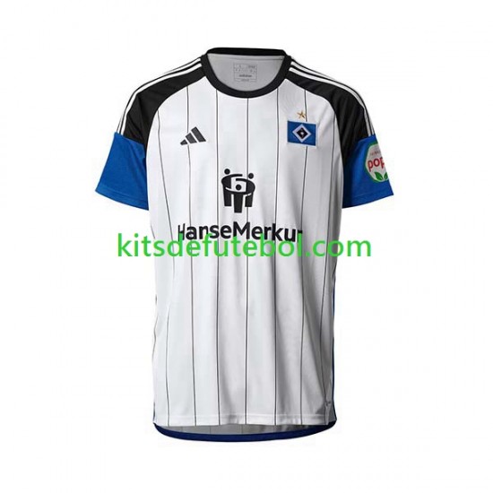 Camisola Hamburger SV Homem Equipamento principal 2023-2024 Mangas Curtas