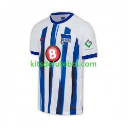 Camisola Hertha BSC Homem Equipamento principal 2023-2024 Mangas Curtas