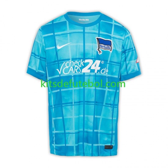 Camisola Hertha BSC Homem Terceiro equipamento 2024-2025 Mangas Curtas