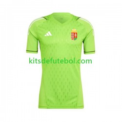 Camisola de Guarda-redes Seleção da Húngara Homem Equipamento principal 2022 Mangas Curtas