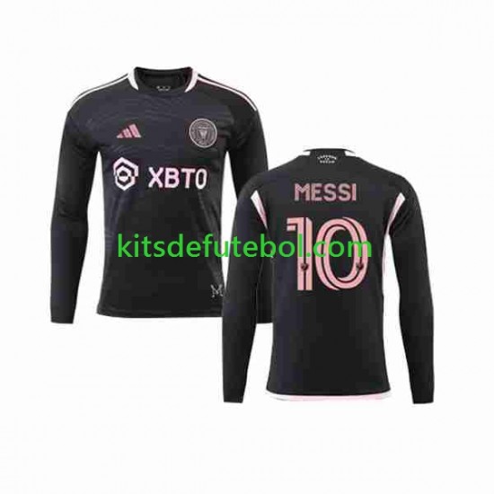 Camisola Inter Miami Lionel Messi 10 Homem Equipamento alternativo 2023-2024 Mangas Compridas