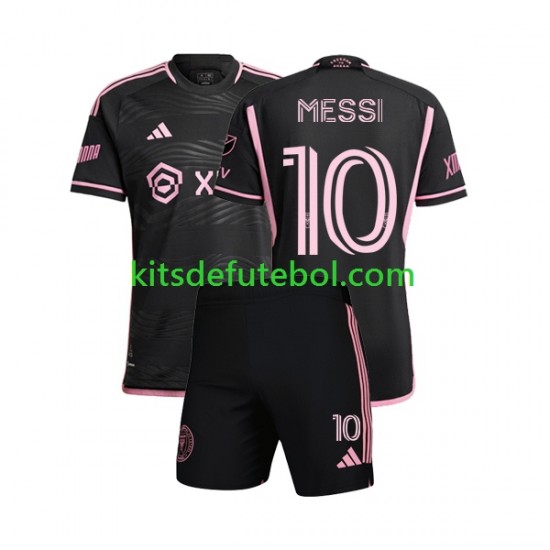 Camisola Inter Miami Lionel Messi 10 Criança Equipamento alternativo 2023 Mangas Curtas
