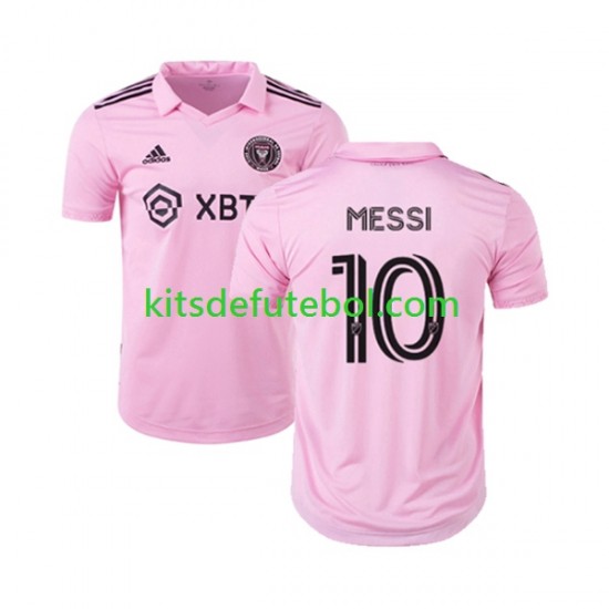 Camisola Inter Miami Lionel Messi 10 Homem Equipamento principal 2023 Mangas Curtas