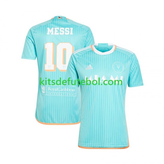 Camisola Inter Miami Lionel Messi 10 Homem Terceiro equipamento 2024-2025 Mangas Curtas