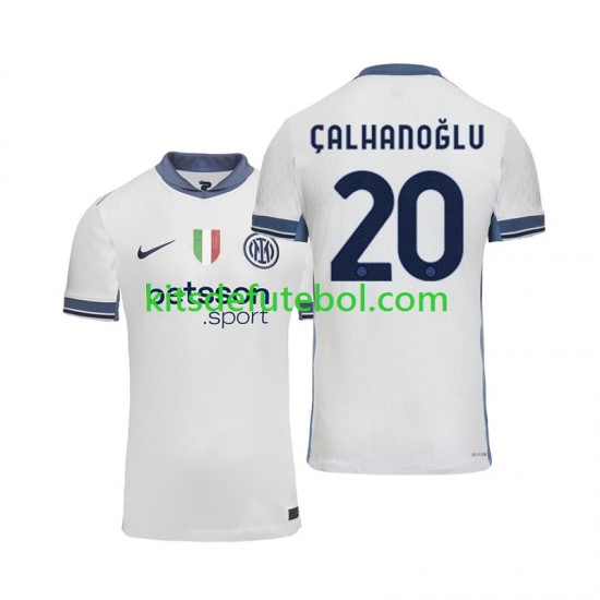 Camisola Inter de Milão Hakan Calhanoglu 20 Homem Equipamento alternativo 2024-2025 Mangas Curtas