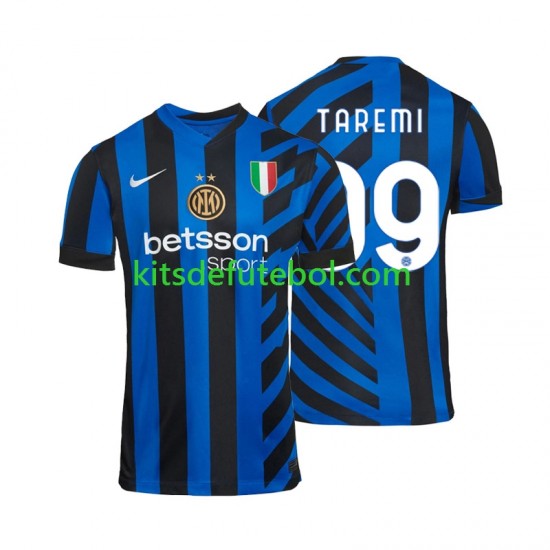 Camisola Inter de Milão Mehdi Taremi 99 Homem Equipamento principal 2024-2025 Mangas Curtas