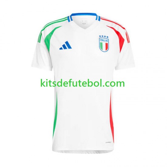Camisola Seleção da Italiana Homem Equipamento alternativo Europeu 2024 Mangas Curtas