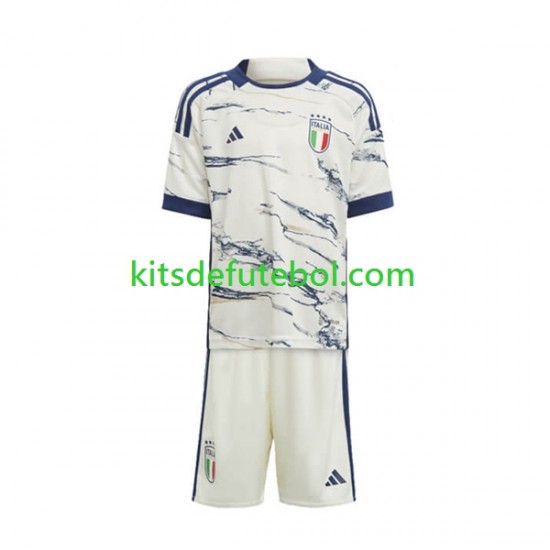 Camisola Seleção da Italiana Criança Equipamento alternativo 2023 Mangas Curtas