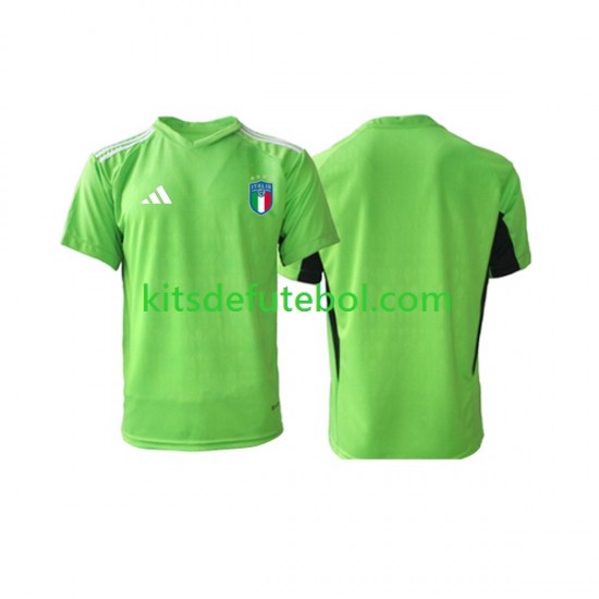 Camisola de Guarda-redes Seleção da Italiana Homem Equipamento principal 2023 Mangas Curtas
