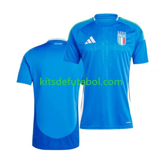 Camisola Seleção da Italiana Homem Equipamento principal Europeu 2024 Mangas Curtas