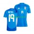 Camisola Seleção da Italiana Mateo Retegui 19 Homem Equipamento principal 2024 Mangas Curtas