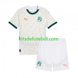 Camisola Seleção da Marfinense Criança Equipamento alternativo 2025 Mangas Curtas