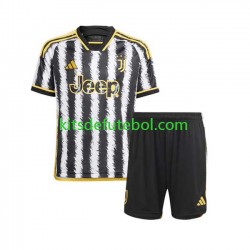 Camisola Juventus Criança Equipamento principal 2023-2024 Mangas Curtas