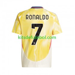 Camisola Juventus Cristiano Ronaldo 7 Homem Equipamento alternativo 2024-2025 Mangas Curtas