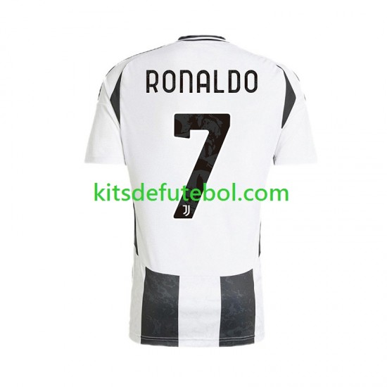 Camisola Juventus Cristiano Ronaldo 7 Homem Equipamento principal 2024-2025 Mangas Curtas