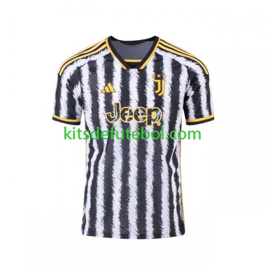Camisola Juventus Federico Chiesa 7 Homem Equipamento principal 2023-2024 Mangas Curtas