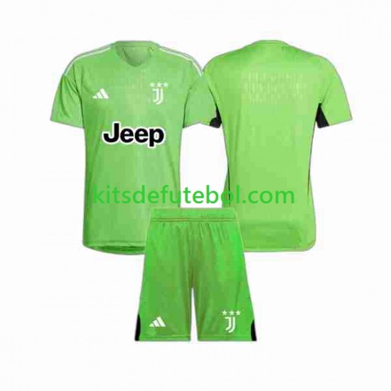 Camisola de Guarda-redes Juventus Criança Terceiro equipamento 2023-2024 Mangas Curtas