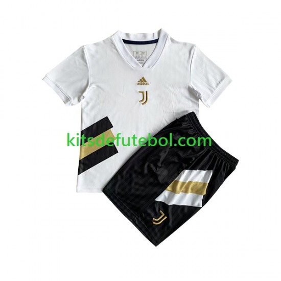 Camisola Retrô Juventus Icon Criança Equipamento principal 2022-2023 Mangas Curtas