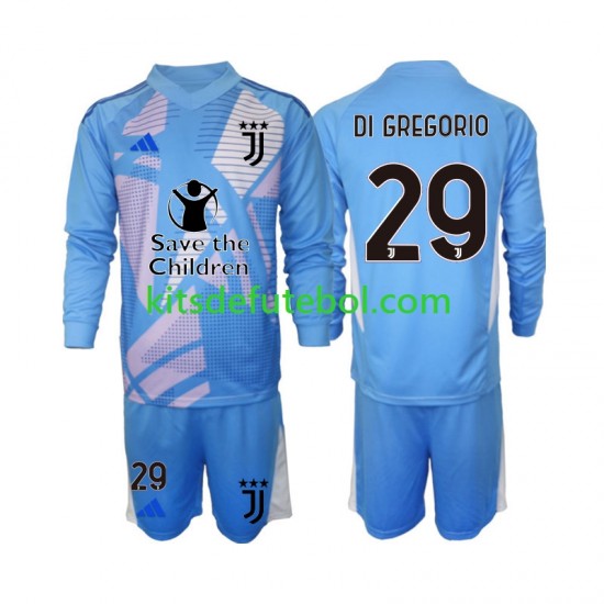 Camisola de Guarda-redes Juventus Michele Di Gregorio 29 Criança Quarto equipamento 2024-2025 Mangas Compridas