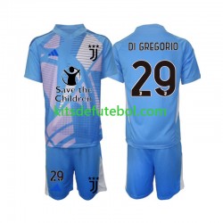 Camisola de Guarda-redes Juventus Michele Di Gregorio 29 Criança Quarto equipamento 2024-2025 Mangas Curtas
