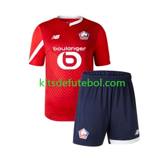 Camisola LOSC Lille Criança Equipamento principal 2023-2024 Mangas Curtas