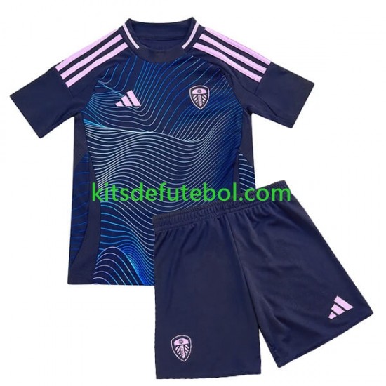 Camisola Leeds United Criança Terceiro equipamento 2024-2025 Mangas Curtas