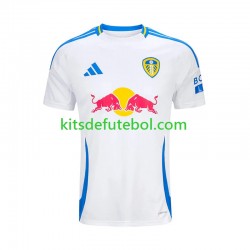 Camisola Leeds United Homem Equipamento principal 2024-2025 Mangas Curtas