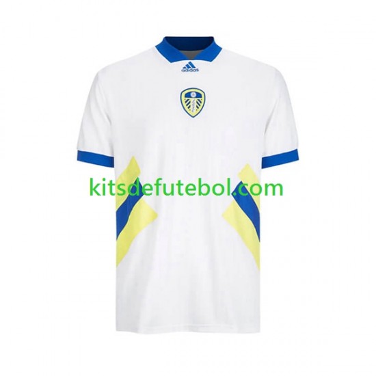 Camisola Retrô Leeds United Icon Homem Equipamento principal 2022-2023 Mangas Curtas