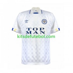 Camisola Retrô Leeds United - Homem Equipamento principal 1989 1990 Mangas Curtas