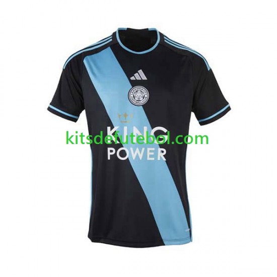 Camisola Leicester City Homem Equipamento alternativo 2023-2024 Mangas Curtas