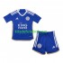 Camisola Leicester City Criança Equipamento principal 2023-2024 Mangas Curtas