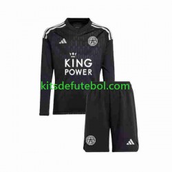 Camisola de Guarda-redes Leicester City Criança Terceiro equipamento 2023-2024 Mangas Compridas