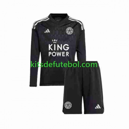 Camisola de Guarda-redes Leicester City Criança Terceiro equipamento 2023-2024 Mangas Compridas