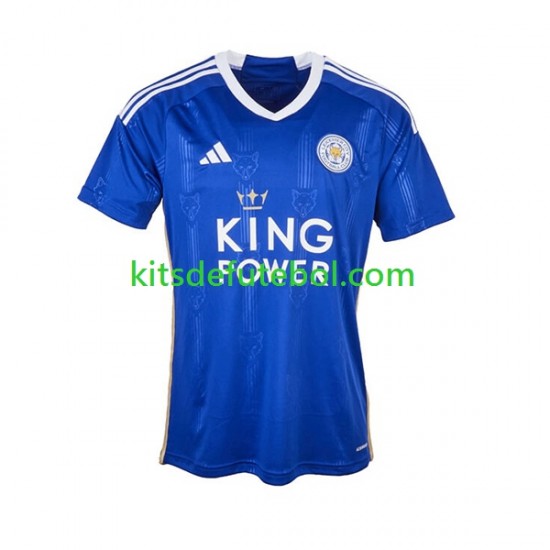 Camisola Leicester City Homem Equipamento principal 2023-2024 Mangas Curtas