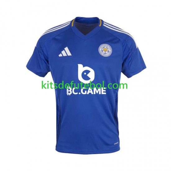 Camisola Leicester City Homem Equipamento principal 2024-2025 Mangas Curtas