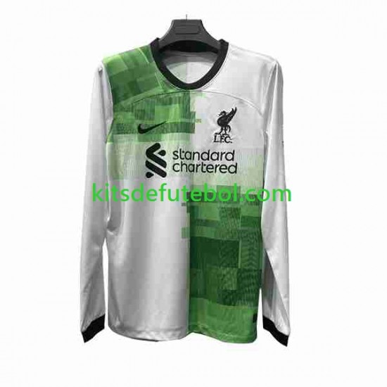 Camisola Liverpool Homem Equipamento alternativo 2023-2024 Mangas Compridas