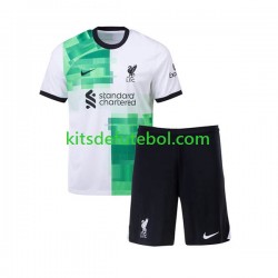 Camisola Liverpool Criança Equipamento alternativo 2023-2024 Mangas Curtas
