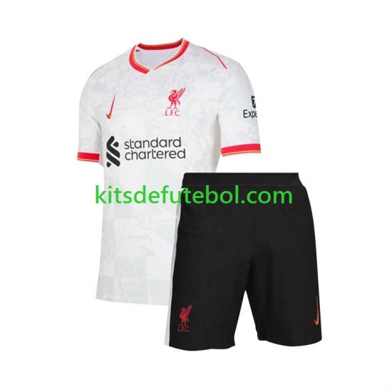 Camisola Liverpool Criança Terceiro equipamento 2024-2025 Mangas Curtas